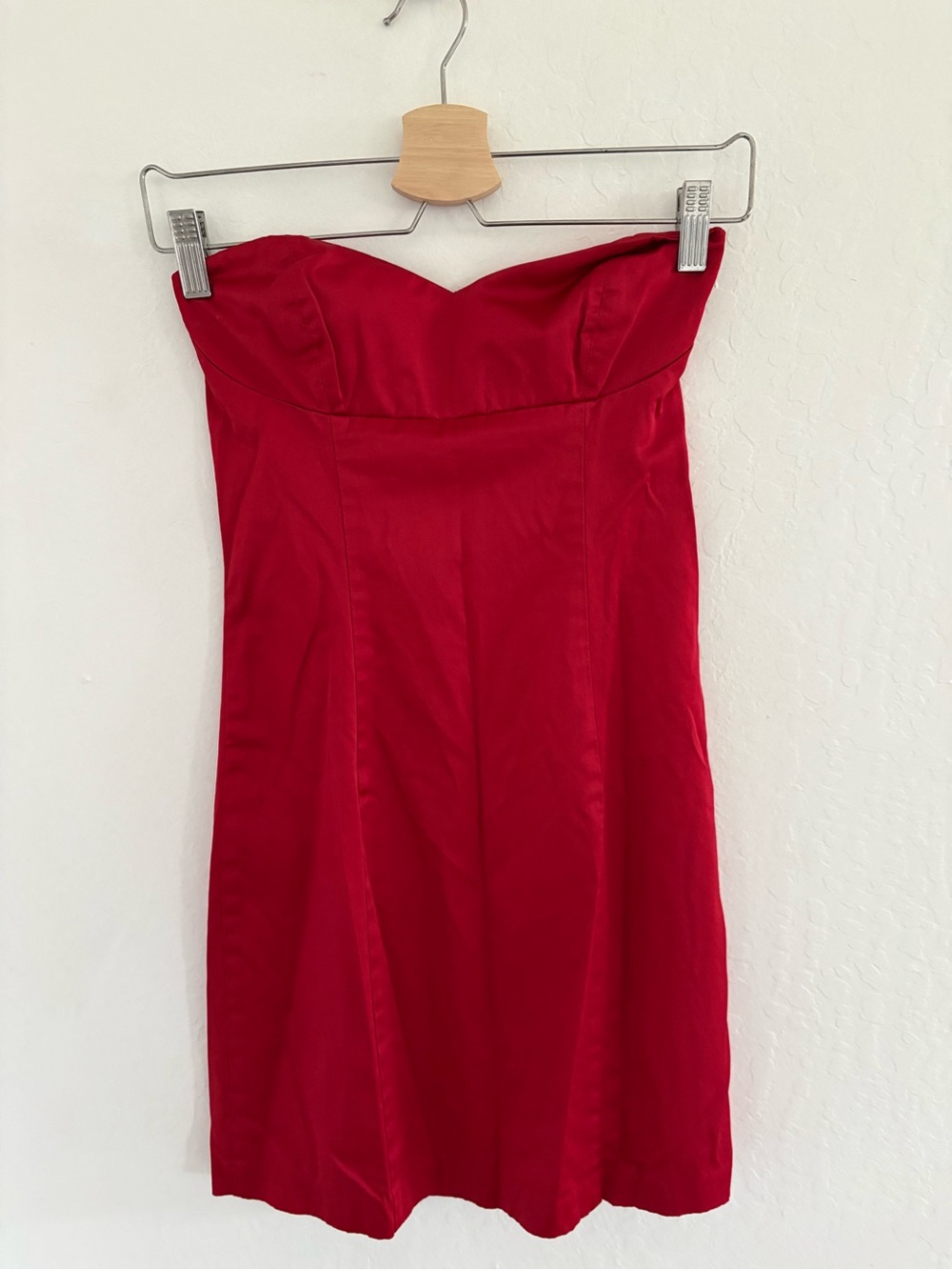 2000’s XXI Forever Red Corset Strapless Mini Dress